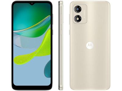 Smartphone Motorola Moto E13 32GB Off-White 4G Octa-Core 2GB RAM 6,5" Câm. 13MP + Selfie 5MP Dual Chip