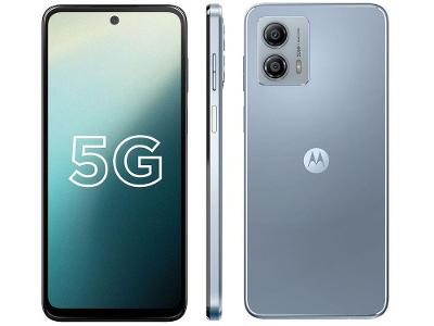 Smartphone Motorola Moto G53 128GB Prata 5G Snapdragon 480+ Octa-Core 4GB RAM 6,5" Câm. Dupla + Selfie 8MP Dual Chip