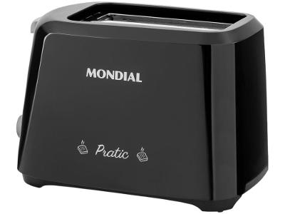 Torradeira Mondial Pratic T-18 Preto e Prata