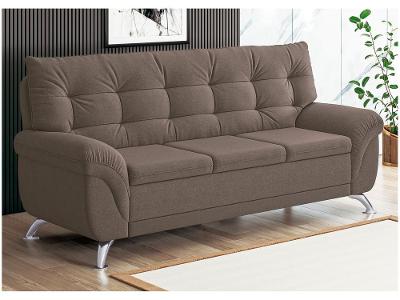 Sofá 3 Lugares Suede Atrium Linoforte