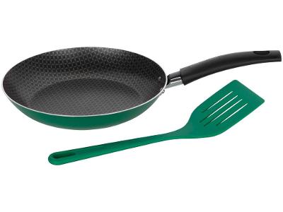 Frigideira Antiaderente Multiflon de Alumínio Color Verde 20cm com Espátula