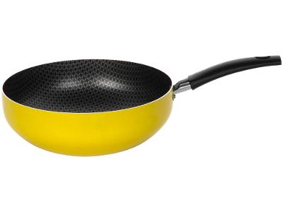 Frigideira Wok Antiaderente Multiflon de Alumínio Color Amarelo 24cm