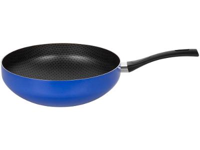 Frigideira Wok Antiaderente Multiflon de Alumínio Color Azul 28cm