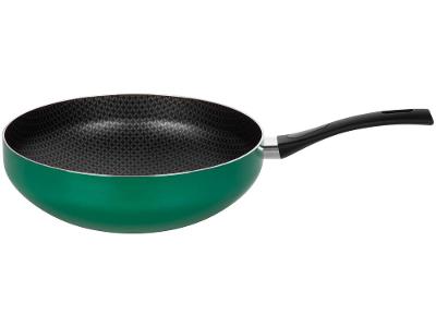 Frigideira Wok Antiaderente Multiflon de Alumínio Color Verde 28cm