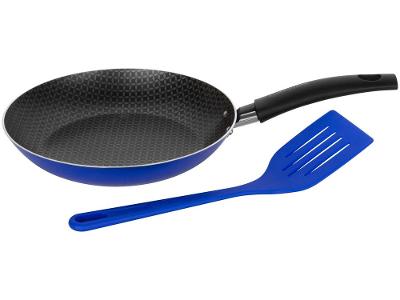 Frigideira Antiaderente Multiflon de Alumínio Color Azul 20cm com Espátula