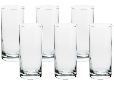 Jogo de Copos de Cristal Transparente 350ml