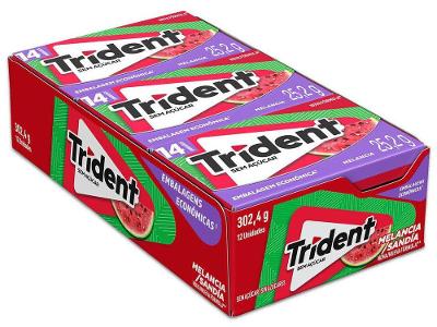 Chiclete Trident Melancia Sem Açúcar