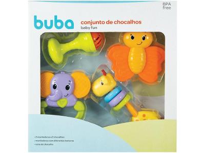 Chocalho Baby Fun 4 Peças Buba