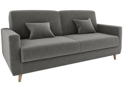 Sofá-cama Casal 3 Lugares Reclinável Veludo Matrix Emília