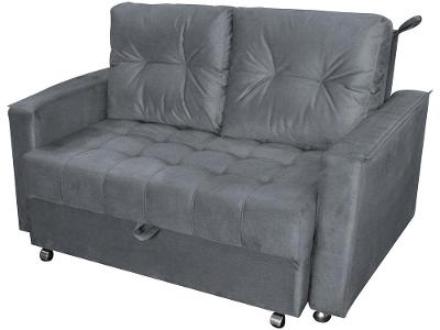 Sofá-cama Casal 2 Lugares Reclinável Veludo Matrix Drika