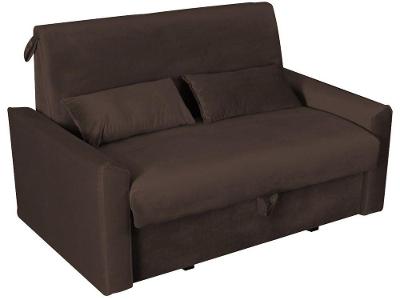 Sofá-cama Casal 2 Lugares com Baú Reclinável Veludo Matrix Cristal