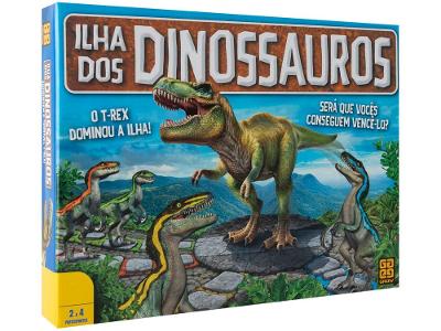 Jogo Ilha dos Dinossauros de Tabuleiro Grow