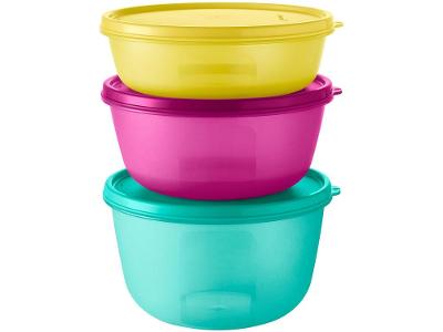 Conjunto de Tigelas de Plástico 3 Peças