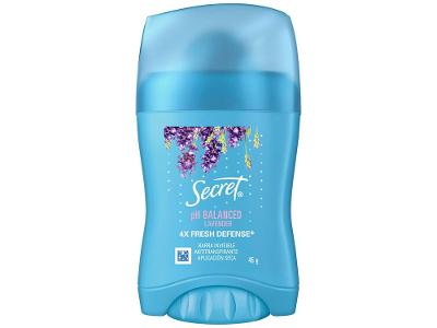 Desodorante Antitranspirante em Barra Secret pH Balanceado Lavanda Feminino 45g