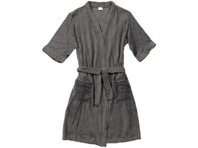 Roupão de Inverno Atlântica Kimono de Microfibra Cinza Urbano