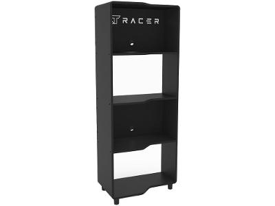 Estante Gamer 3 Prateleiras XT Racer Force Two Preto e Branco
