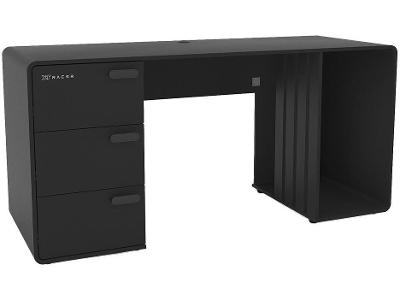 Mesa Gamer XT Racer Home Preto e Prata 3 Gavetas 1 Nicho