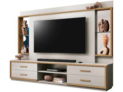 Estante Home para TV até 75” 4 Gavetas EDN Móveis Leni