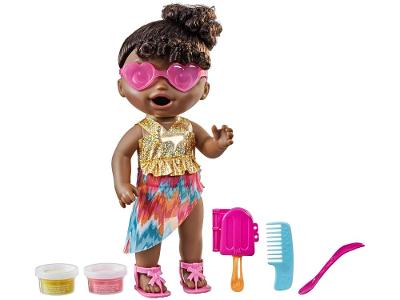 Boneca Baby Alive Dia na Praia Negra