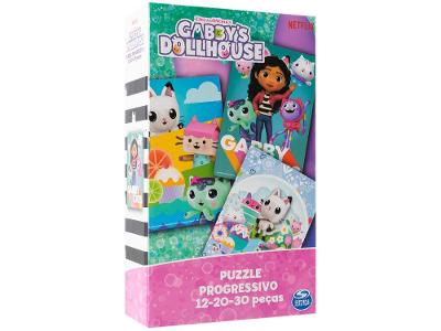 Kit Quebra-cabeça Progressivo Gabbys Dollhouse