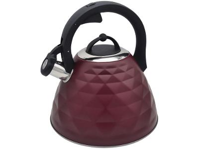 Chaleira Brinox Inox com Apito Vermelho Fosco