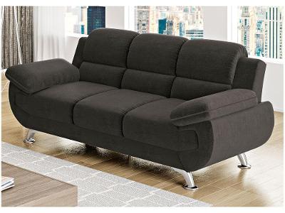 Sofá 3 Lugares Suede Spazium Linoforte