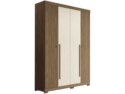 Guarda-roupa Solteiro 4 Portas 2 Gavetas