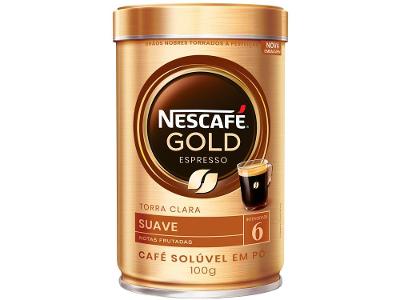 Café Solúvel Nescafé Gold Espresso Intensidade 6  - Lata 100g