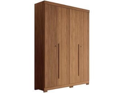 Guarda-roupa Solteiro 4 Portas 2 Gavetas
