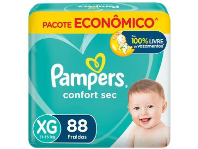 Fralda Pampers ConfortSec Tam. XG 11 a 15Kg 88 Unidades