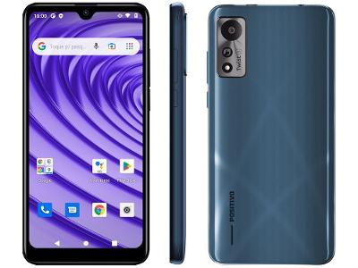 Smartphone Positivo Twist 5 64GB Azul 3G Unisoc 2GB RAM 6,26" Câm. 8MP + Selfie 8MP Dual Chip