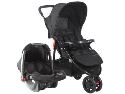 Carrinho de Bebê com Bebê Conforto Cosco Kids