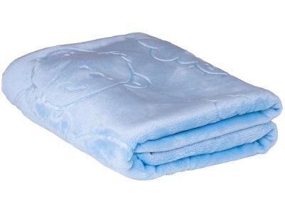 Cobertor Infantil para Berço Jolitex Microfibra Relevo Touch Texture Azul