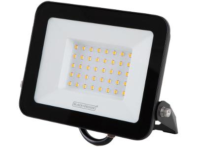 Refletor LED 50W 3000K IP65 Amarela Black+ Decker