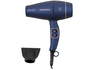 Secador de Cabelo Mondial Infrared Rosé e Azul