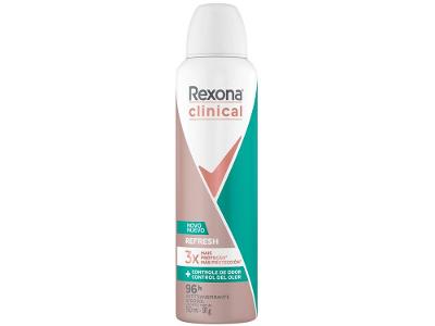 Desodorante Aerosol Antitranspirante Rexona Clinical Refresh 96 Horas 150ml