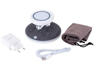Carregador por Indução Carga Rápida 3 em 1 iOS de Mesa USB-C com Cabo USB-C 1m Geonav CH31MAG