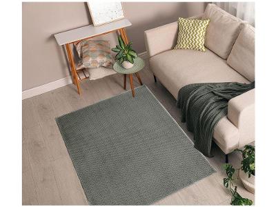 Tapete para Sala Retangular Antiderrapante 100x140cm Cristal Jolitex