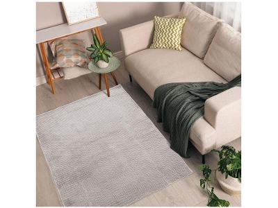 Tapete para Sala Retangular Antiderrapante 100x140cm Cristal Jolitex