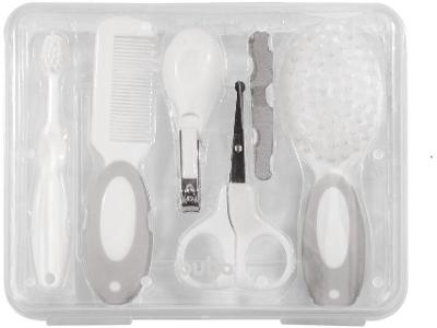Kit Cuidados Bebê Buba Cinza 9 Peças com Estojo