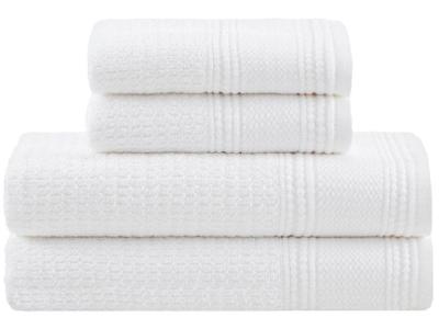 Jogo de Toalhas Buddemeyer 100% Algodão Novita Extra Soft Jacquard Felpa Branco 4 Peças