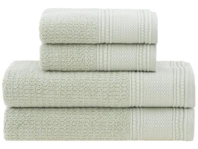 Jogo de Toalhas Buddemeyer 100% Algodão Novita Extra Soft Jacquard Felpa Verde 4 Peças