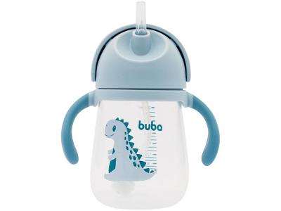 Copo Infantil com Canudo 240ml Buba Dino