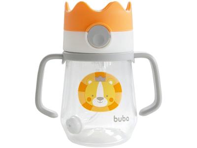 Copo Infantil com Canudo 240ml Buba Coroa Leão