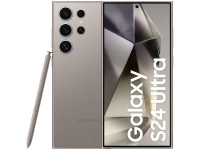 Smartphone Samsung Galaxy S24 Ultra 6,8" Galaxy AI 512GB Titânio Cinza 5G 12GB RAM Câm. Quádrupla 200MP + Selfie 12MP Bateria 5000mAh Dual Chip
