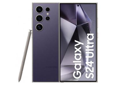 Smartphone Samsung Galaxy S24 Ultra 6,8" Galaxy AI 512GB Titânio Violeta 5G 12GB RAM Câm. Quádrupla 200MP + Selfie 12MP Bateria 5000mAh Dual Chip