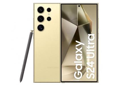 Smartphone Samsung Galaxy S24 Ultra 6,8" Galaxy AI 512GB Titânio Creme 5G 12GB RAM Câm. Quádrupla 200MP + Selfie 12MP Bateria 5000mAh Dual Chip