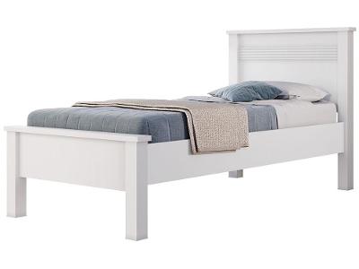 Cama de Solteiro Conquista Móveis Barcelona Branca