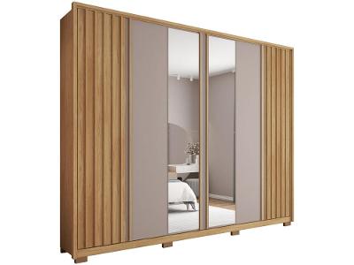Guarda-roupa Casal com Espelho 6 Portas 6 Gavetas Caemmun Apollo