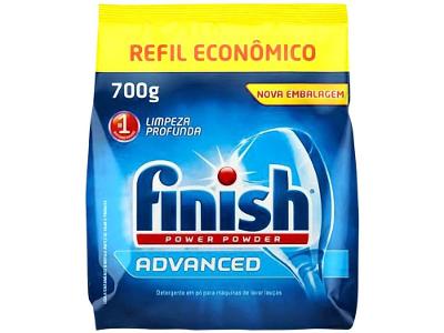 Sabão para Lava-louças Detergente em Pó Finish 700g